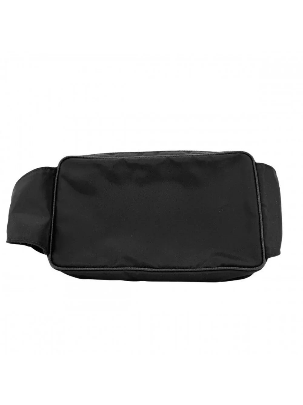 Prada Belt Bag Triangle Logo Bag Nylon Black Silver